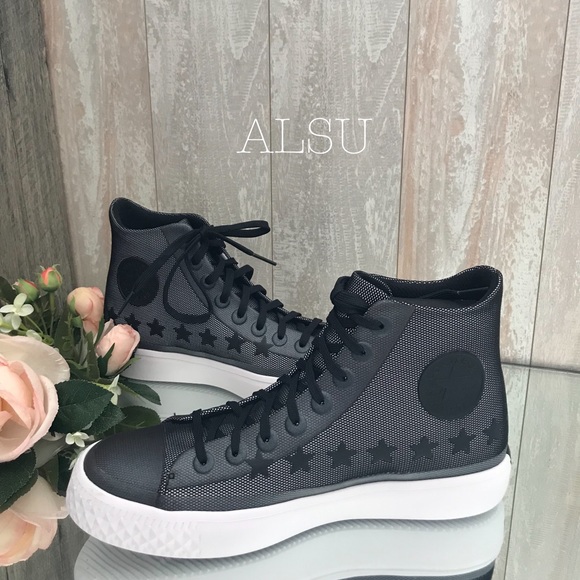 Converse Ctas Modern HI Black Stars White W AUTHEN - Picture 4 of 8